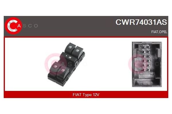 Cam Açma Düğmesi Ön Sol MAXTEL 18205686