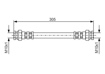 Fren Hortumu Arka Sağ veya Sol BOSCH 1 987 476 678  480678 4806.78 T61044 4806 78