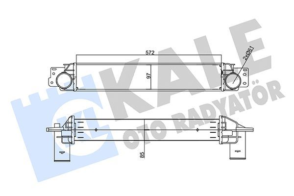 Turbo Radyatörü  Chevrolet Captiva (2006->)  KALE 356235