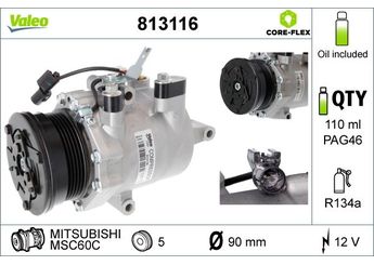 Klima Kompresörü  VALEO 813116  7813A138 MN164472 MR568860