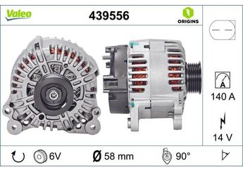 Alternatör  VALEO 439556  59903023A 59903023AX 059903023A 059903023AX
