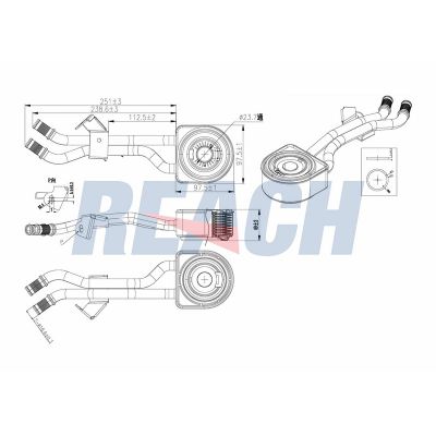 Motor Yağ Soğutucu  Citroen Saxo (03.1996->)  MGA 63341