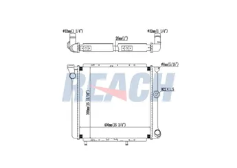Su Radyatörü  KALE 0500142AL  7700759196 7700765602 77 00 765 602