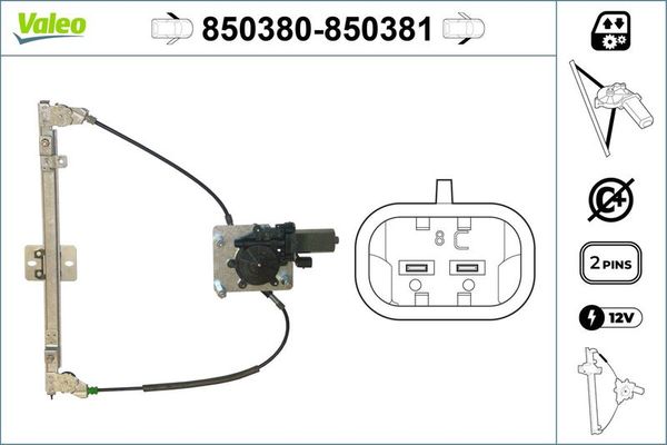 Cam Krikosu Ön Sol VALEO 850380