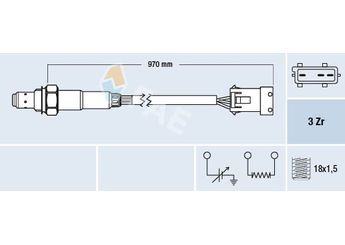 Oksijen (Lambda) Sensörü  FAE 77306  25172669 91357947 9135794-7 9135794