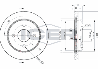Fren Disk Ayna Arka Sağ ve Sol SWAPP 43004  1025911 5026786 5 026 786 1 025 911 4115996 4 115 996 93BX2A315AD 93BX-2A315-AD F5RZ2C026B F5RZ-2C026-B F7RZ2C026CA F7RZ-2C026-CA F5RZ2C026A F5RZ-2C02-6A