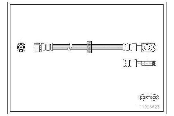 Fren Hortumu Ön Sağ veya Sol Volkswagen Lupo (6X1/6E1)(10.1998->2005)  MAHER 13826