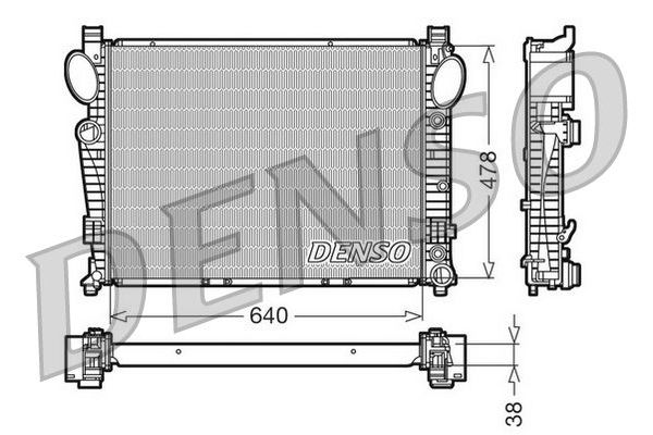 Su Radyatörü  DENSO DRM17095