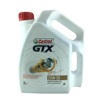 Motor Yağı (3 Lt) GTX 20W-50  CASTROL 15293D