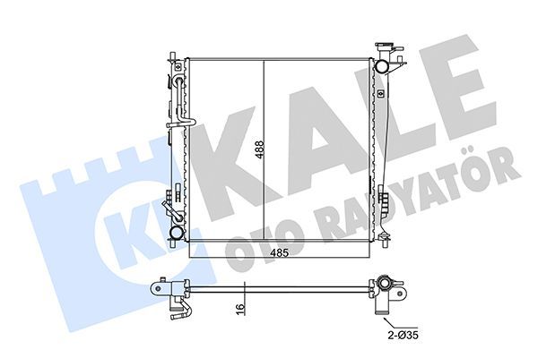 Su Radyatörü  Hyundai ix35 (EL/LM)(2010->)  KALE 346155