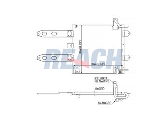 Klima Radyatörü  BEHR AC 286 000S  6X0820413A 6X0.820.413 A