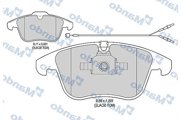 Fren Disk Balata Ön Land Rover Freelander 2 (LN)(01.2007->)  MANDO MBF015226