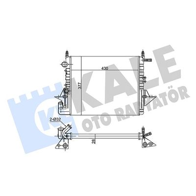 Su Radyatörü  Renault Twingo (C06)(05.1993->)  KALE 137500
