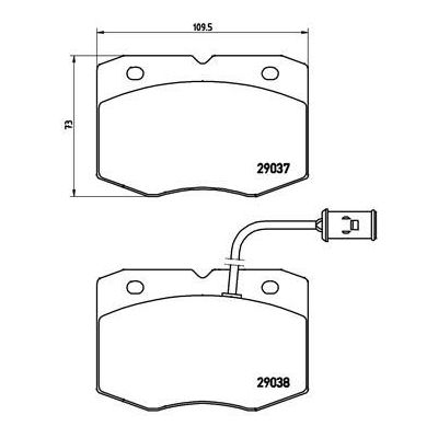 Fren Disk Balata Ön BREMBO P A6 014