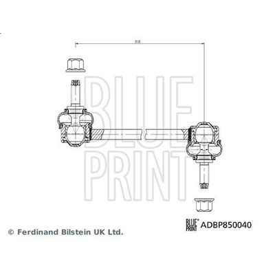 Viraj Demir Askı Rotu Ön Sol BLUE PRINT ADBP850040