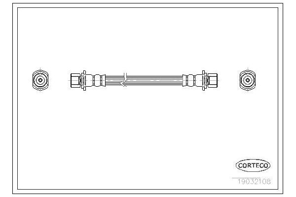 Fren Hortumu Ön Sağ veya Sol Toyota Corolla (E10)(1993->)  WALBURG WBH0391