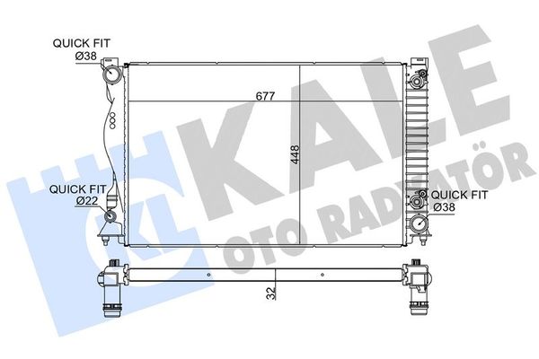 Su Radyatörü  Audi A6 Allroad Quattro (4FH)(10.2008->)  KALE 353200