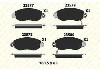 Fren Disk Balata Ön KALE BALATA 23577 185 25  YC15 2K021 BA