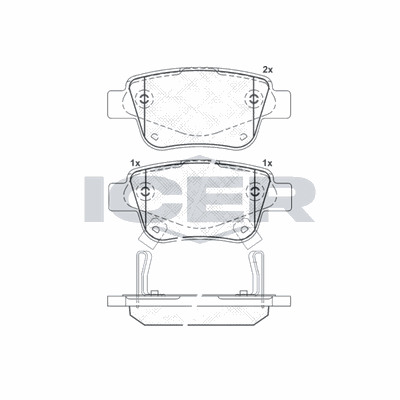 Fren Disk Balata Arka Toyota Corolla Verso (R1)(2004->)  AP 05P1113