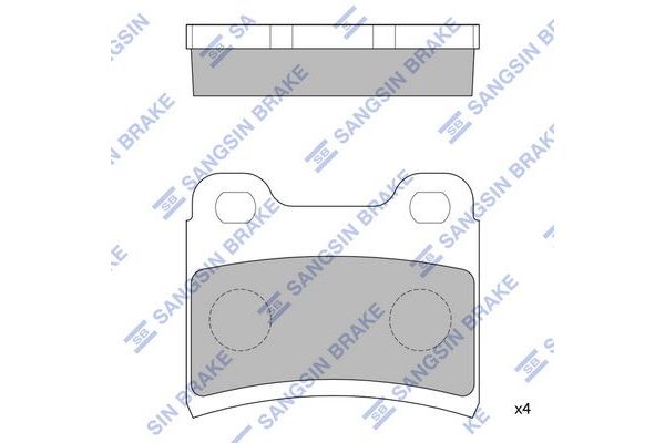 Fren Disk Balata Arka Ford Escort 3/4/5 Kapı/S.Wagon (1995->)  SANGSIN SP1064