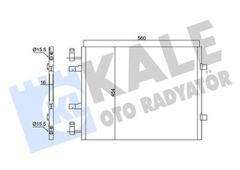 Klima Radyatörü  KALE 350670  8200411148 4417650 93854159 93862282 93862467