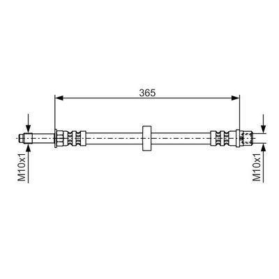 Fren Hortumu Ön Sağ veya Sol Seat Toledo (1L)(09.1991->)  BOSCH 1 987 476 851
