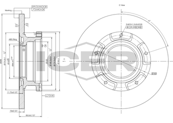 Fren Disk Ayna Arka Sağ ve Sol SWAPP 43033  BK212A097FA 1764283 1 764 283 1867715 1 867 715 2013002 2 013 002 2021562 BK212A097BA BK21-2A097-BA BK21-2A097-FA