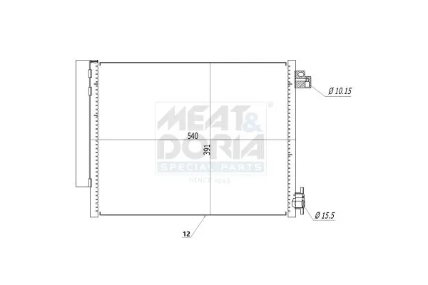 Klima Radyatörü  MOTORTEC RNT0603