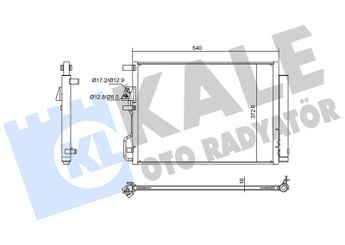Klima Radyatörü  KALE 382610  97606D3010 97606D3050