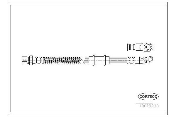Fren Hortumu Ön Sağ veya Sol MGA 51492