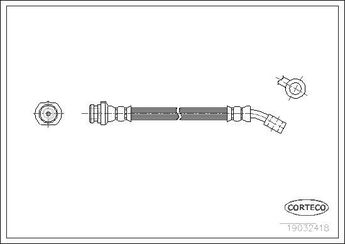 Fren Hortumu Arka Sağ veya Sol CORTECO 19032418  19032418 TF1061 462105F200