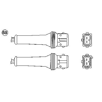 Oksijen (Lambda) Sensörü  Peugeot 306 3/5 Kapı (S1)(01.1993->05.1996)  NGK 95149