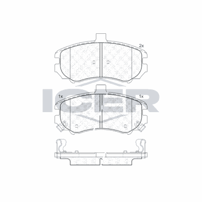 Fren Disk Balata Ön Hyundai Elantra (XD)(2000->)  AYD 60247BA