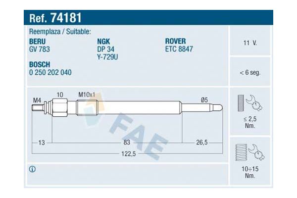 Isıtma Bujisi  SVAC SV093