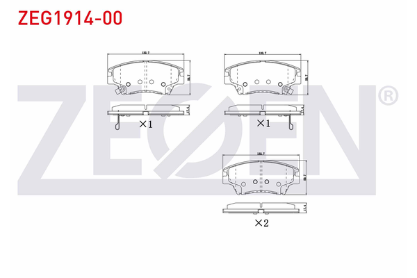 Fren Disk Balata Ön ZEGEN ZEG1914-00