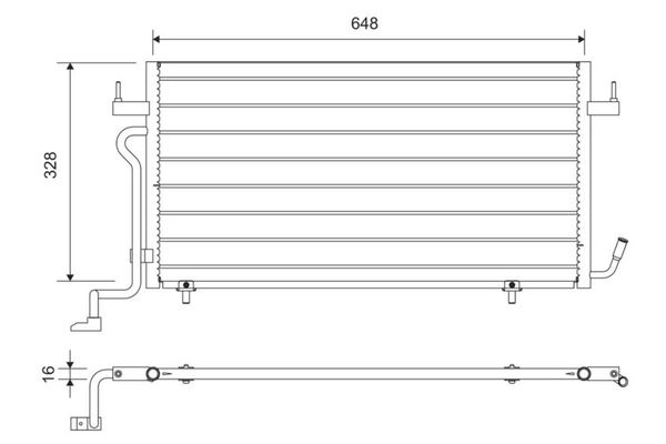 Klima Radyatörü  Citroen Berlingo (08.1996->)  VALEO 812715