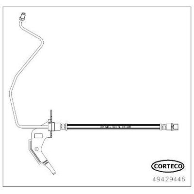 Fren Hortumu Arka Sol Opel Tigra Twin Top (2004->)  OPEL ORJINAL 13334947
