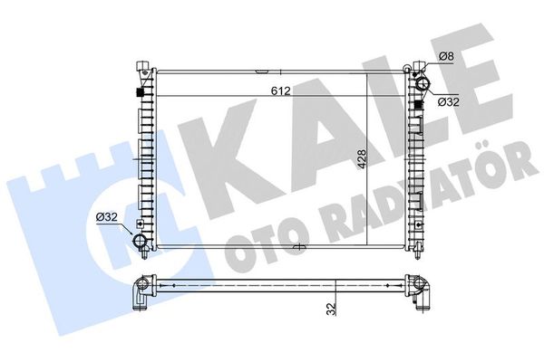 Su Radyatörü  Ford Fusion (CBK)(2002->)  BSG 15-520-038
