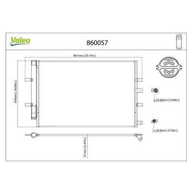 Klima Radyatörü  Ford Transit Otobüs (TTG)(2013->2019)  VALEO 860057