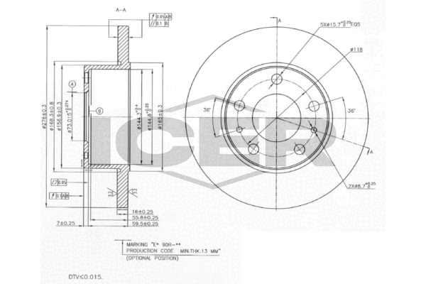 Fren Disk Ayna Arka Sağ ve Sol IVECO ORJINAL 42575663