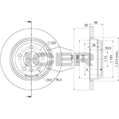 Fren Disk Ayna Arka Sağ ve Sol BMW 3 Serisi Touring (F31)(2012->)  BMW ORJINAL 34216864900