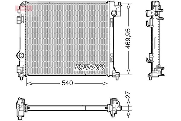 Su Radyatörü  DENSO DRM46065
