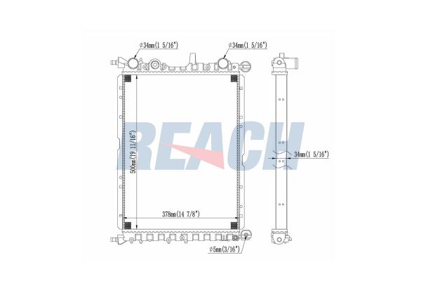 Su Radyatörü  Fiat Tempra (159) 4 Kapı (1990->)  MGA 80603