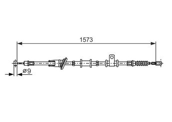 El Fren Teli Arka Sol BOSCH 1 987 482 399  1987482399 MR475555