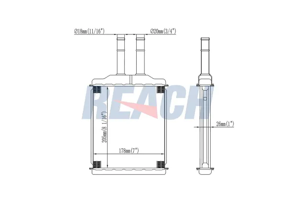 Kalorifer Radyatörü  Daewoo Evanda (2003->)  ASPART 6HMA1016