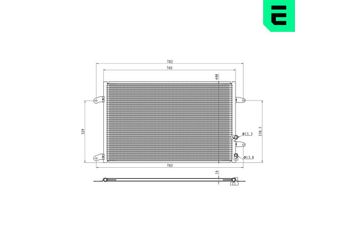 Klima Radyatörü  ERA 667435  3D0820411G 3D0.820.411 G 3D0820411C 3D0820411E
