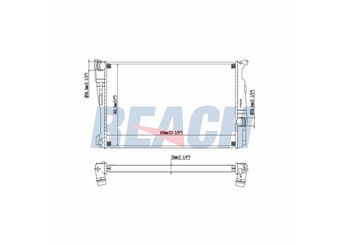 Su Radyatörü  RADISEN RR 60808  17117823567 7823567 17118623368 8623368