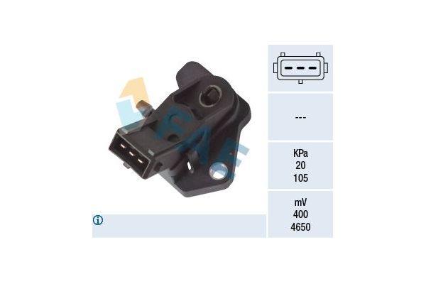 MAP Sensörü  Peugeot 106 (S2)(04.1996->)  ZEGEN ZMPS1014