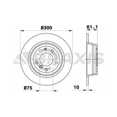 Fren Disk Ayna Arka Sağ ve Sol BRAXIS AE0447