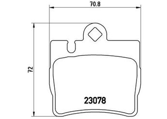 Fren Disk Balata Arka BREMBO P 50 042  A0044209420 34200620 0034200620 34201920 0034201920 44209420 0044209420 A0034200620 A0034201920